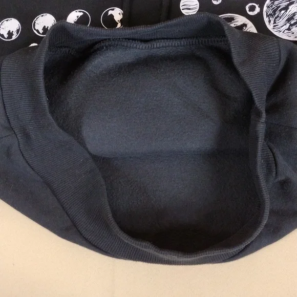 NWT Hyper Space NASA Casual Pullover Cotton Streetwear Black Graphic Hoodie - Picture 12 of 16